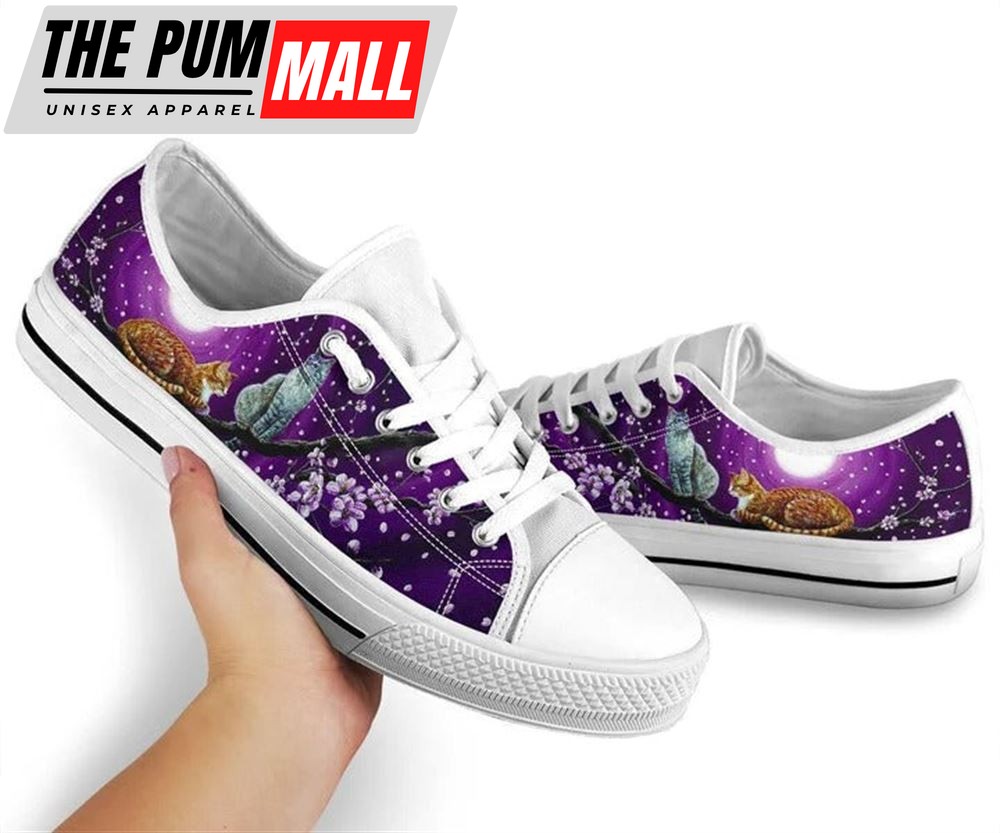cat-sakura-cherry-blossom-low-top-shoes-low-top-shoes-mens-women-yde1mnuy Cat Sakura Cherry Blossom Low Top Shoes – Low Top Shoes Mens, Women