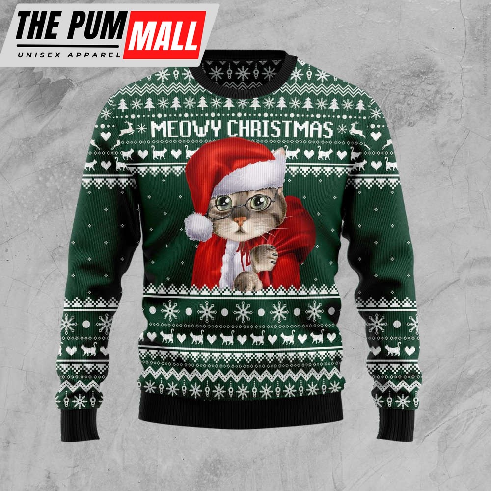 Cat Santa Ugly Christmas Sweater, Best Gift For Christmas 2023