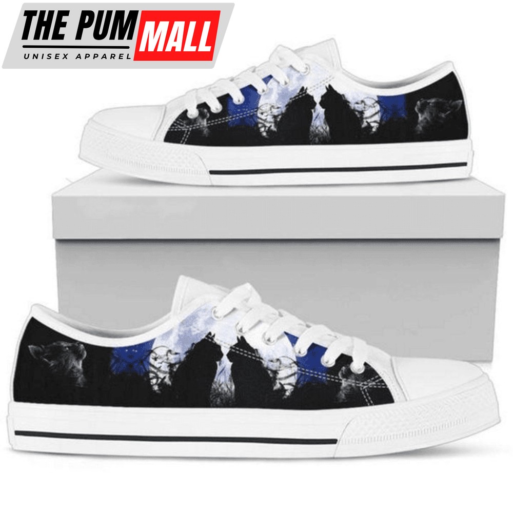 Cats and Moon Women’s Low Top Shoes PN205448Sb – Comfortable Footwear