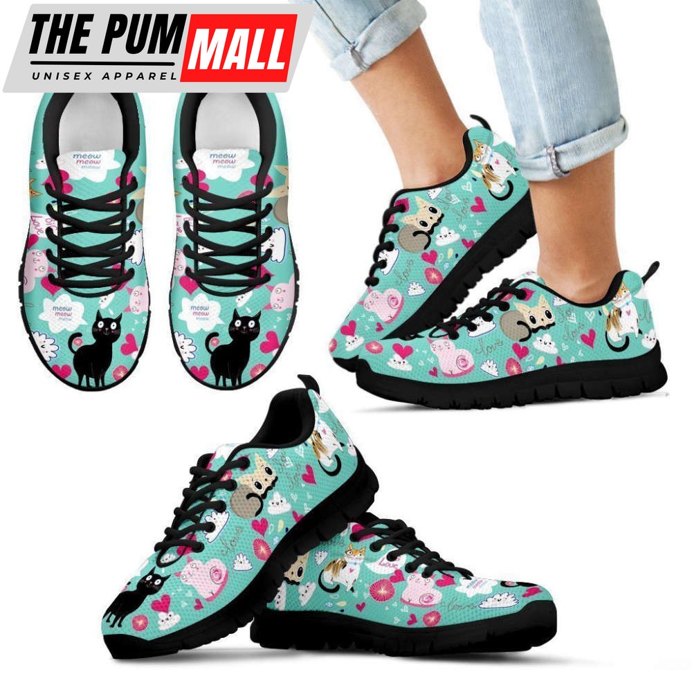 Cats Kids Sneakers Walking Running Lightweight Casual Shoes For Men And Women