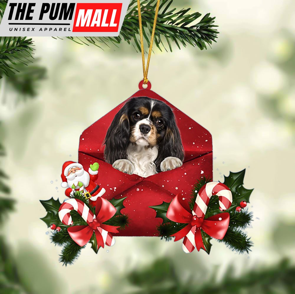 Cavalier King Charles Spaniel Christmas Letter Ornament – Car Ornament – Gifts For Pet Owners Limited Edition