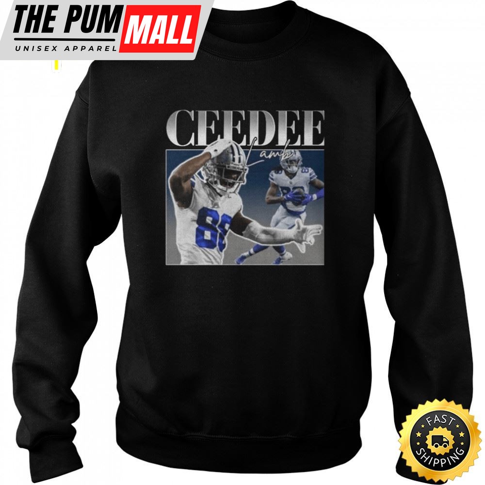Ceedee Lamb Retro Portrait Dallas Football Shirt