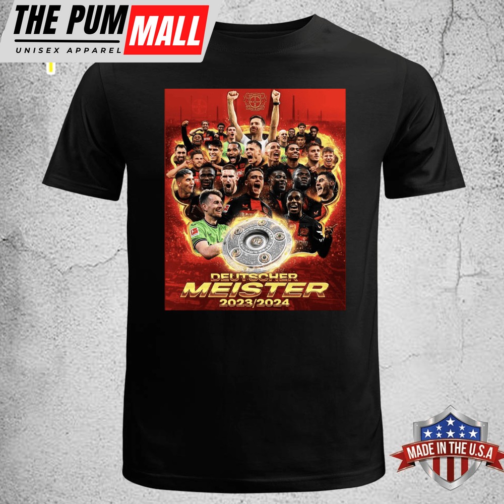 Celebration Bayer 04 Leverkusen Deutscher Meister 2025-2025 Unisex T-shirt