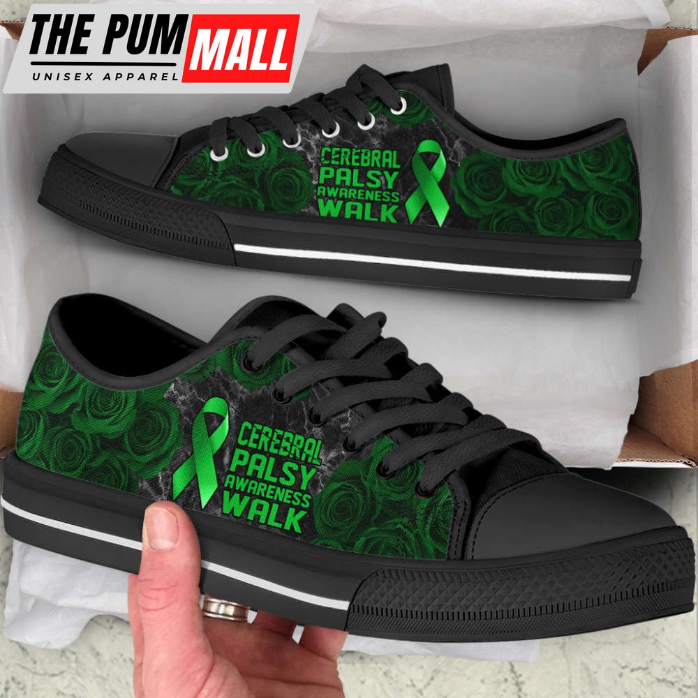 Cerebral Palsy Shoes Awareness Walk Low Top Shoes Canvas Shoes