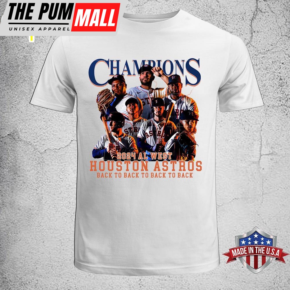 Champions 2024 West Houston Astros Unisex T-Shirt