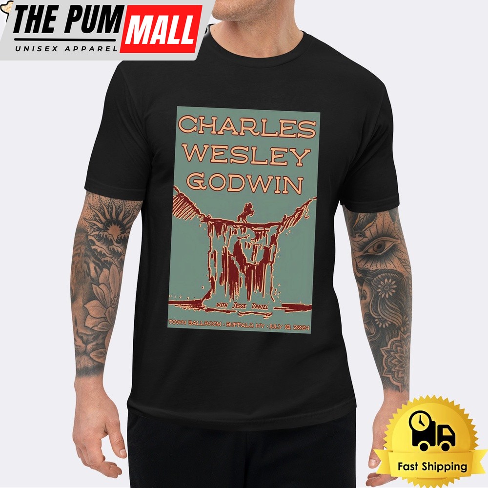Charles Wesley Godwin July 18 2024 Town Ballroom in Buffalo NY T Shirt