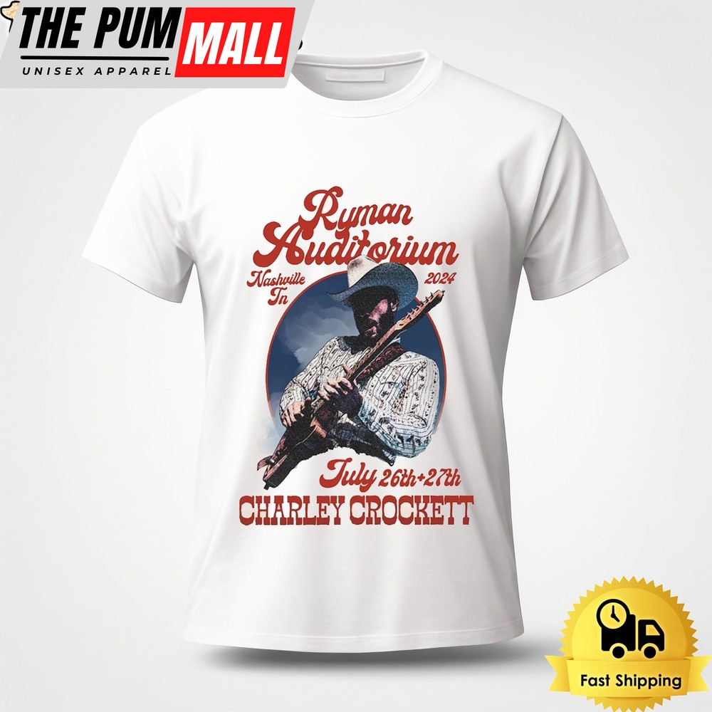 Charley Crockett At Ryman Auditorium Nashville TN On July 26-27 2024 Unisex T-Shirt