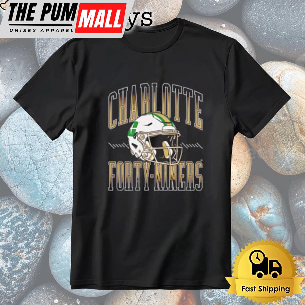 Charlotte 49ers Football Helmet T-Shirt