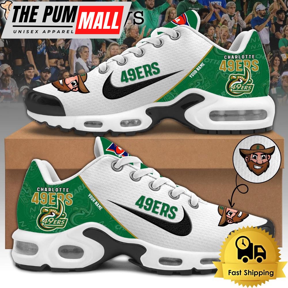 Charlotte 49Ers Football Mascot Symbol Custom Air Max Plus Shoes