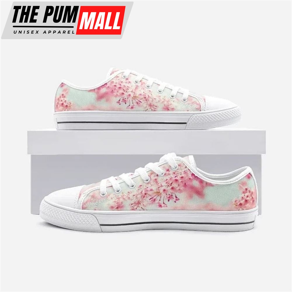Cherry Blossom Pink Low Top Shoes – Low Top Shoes Mens, Women