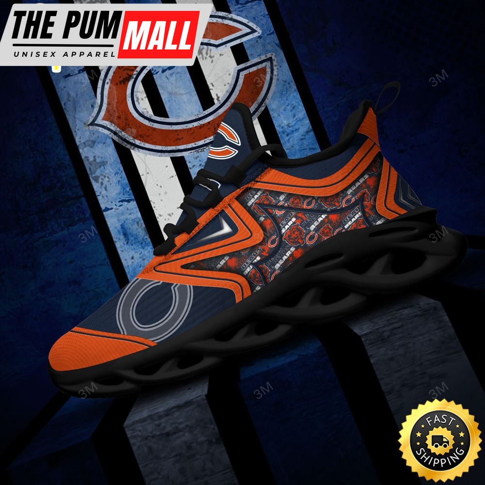Chicago Bears NFL Clunky Shoes Running Adults Sports Sneakers Gift For Football