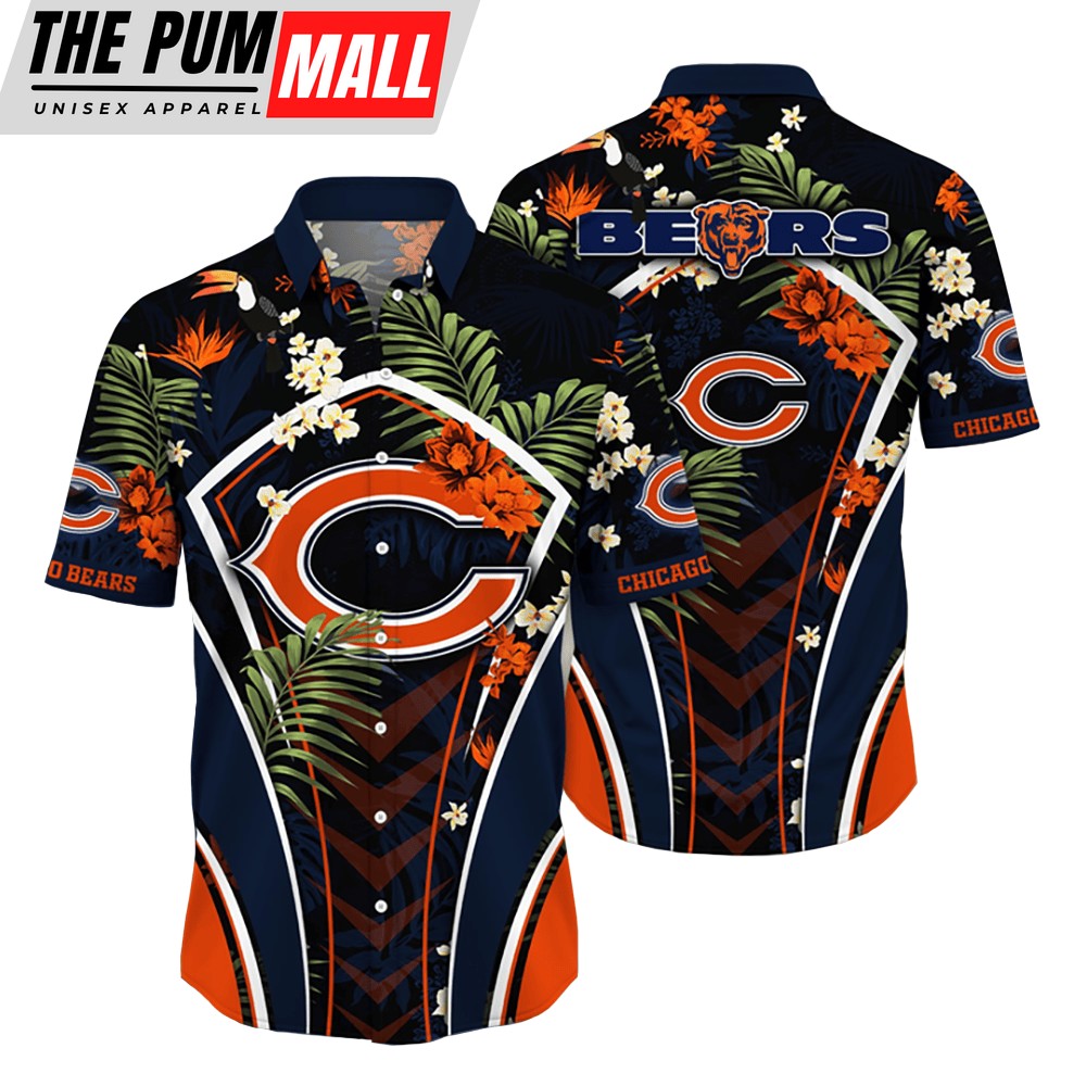 Chicago Bears NFL Flower Tropical Hawaiian Shirt