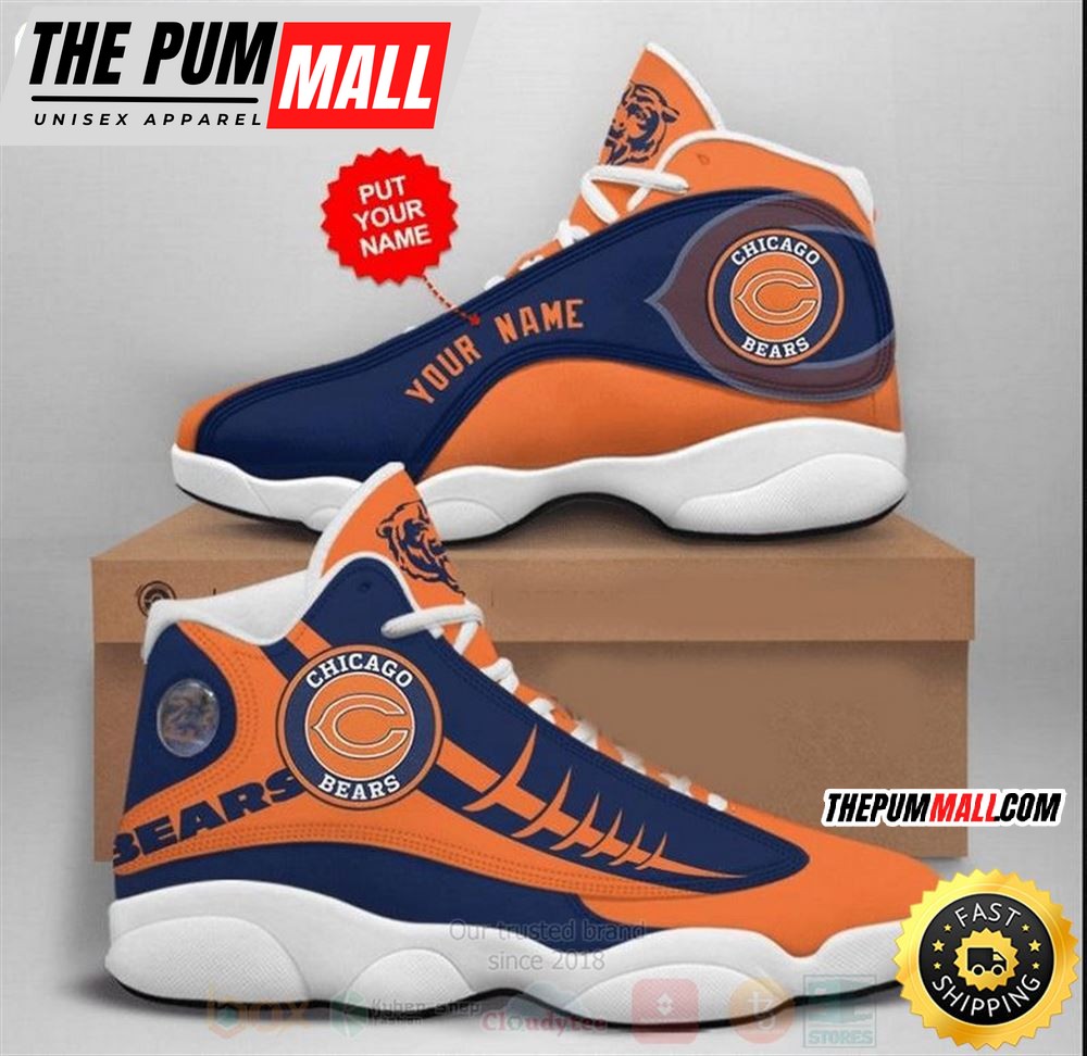 Chicago Bears Nfl Football Team Custom Name Air Jd 13 Shoes