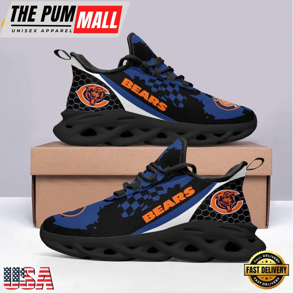 Chicago Bears NFL Team Max Soul Shoes, Running Sneakers Shoes For Men Women