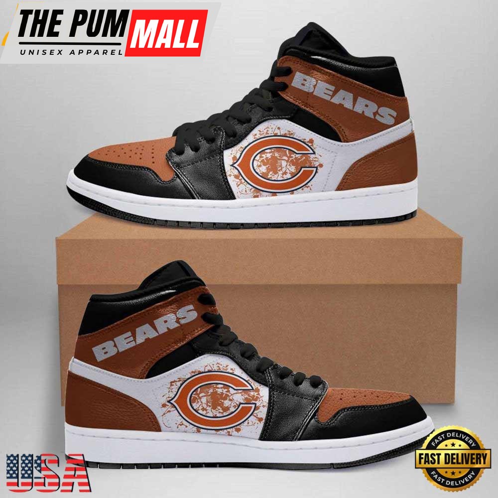Chicago Bears NFLJordan 1 Boot Sneakers Shoes