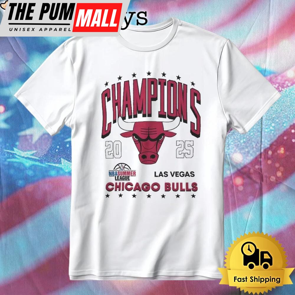 Chicago Bulls 2025 NBA Summer League Champions T-Shirt