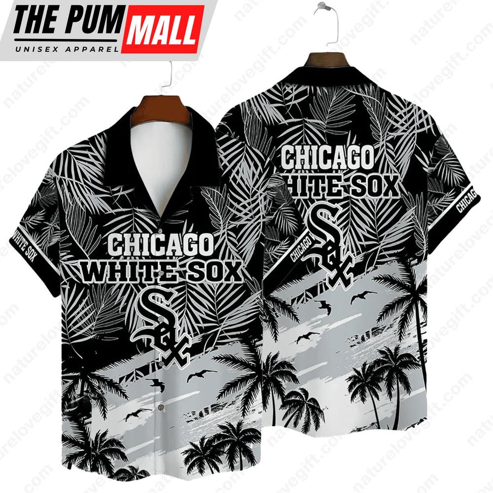 Chicago White Sox Tropical Palms MLB Hawaiian Shirt