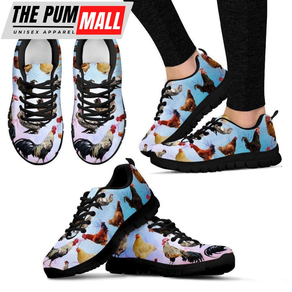 Chicken Lovers Women’s Sneakers (Black) For Men And Women Comfortable Walking Running Lightweight Casual Shoes