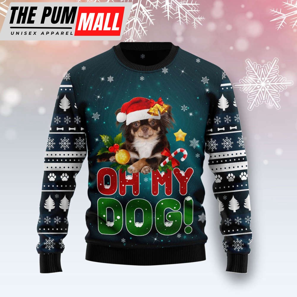 Chihuahua Oh My Dog Ugly Christmas Sweater, Gift For Christmas 2023