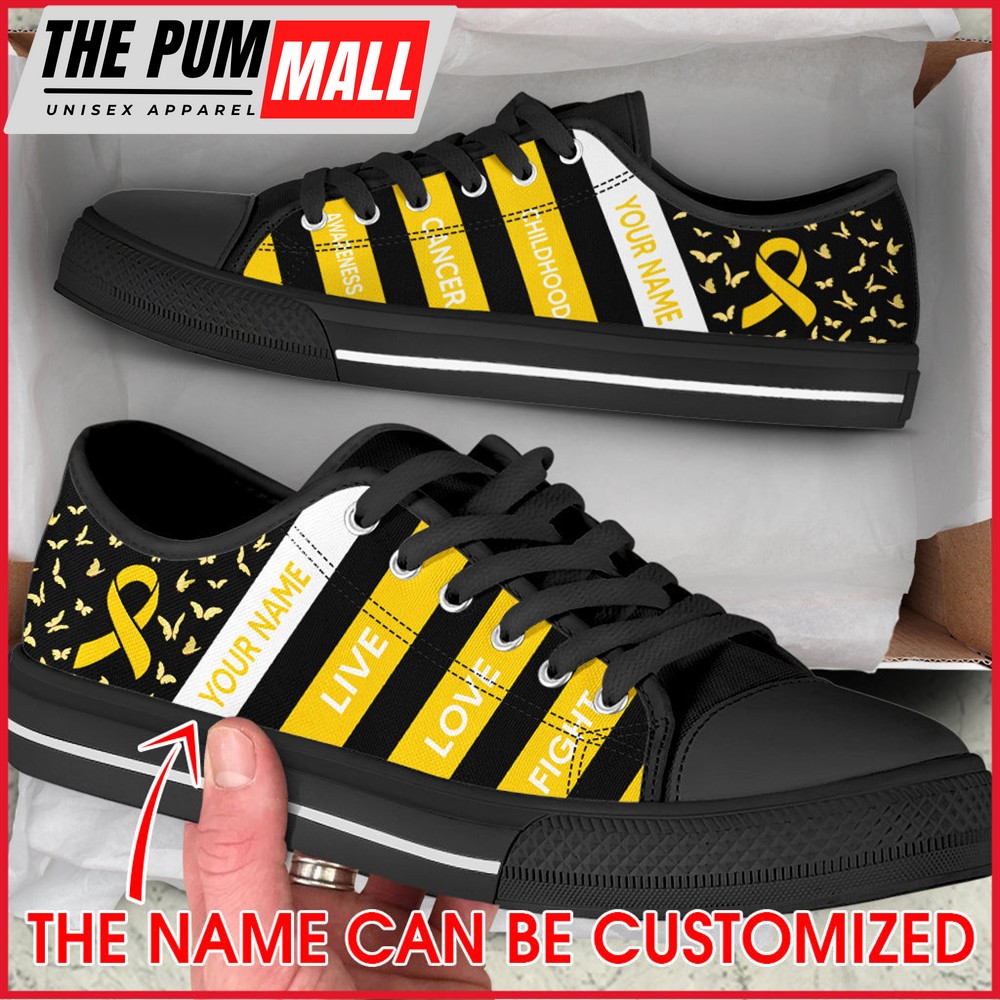 childhood-cancer-shoes-plaid-low-top-personalized-custom-best-gift-for-men-a-t4g8mqjp Childhood Cancer Shoes Plaid Low Top – Personalized Custom – Best Gift For Men And Women