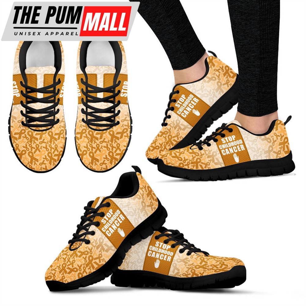 Childhood Cancer Shoes Style Sneaker Walking Shoes – Best Gift For Men And Women – Shoes Gift For Adults