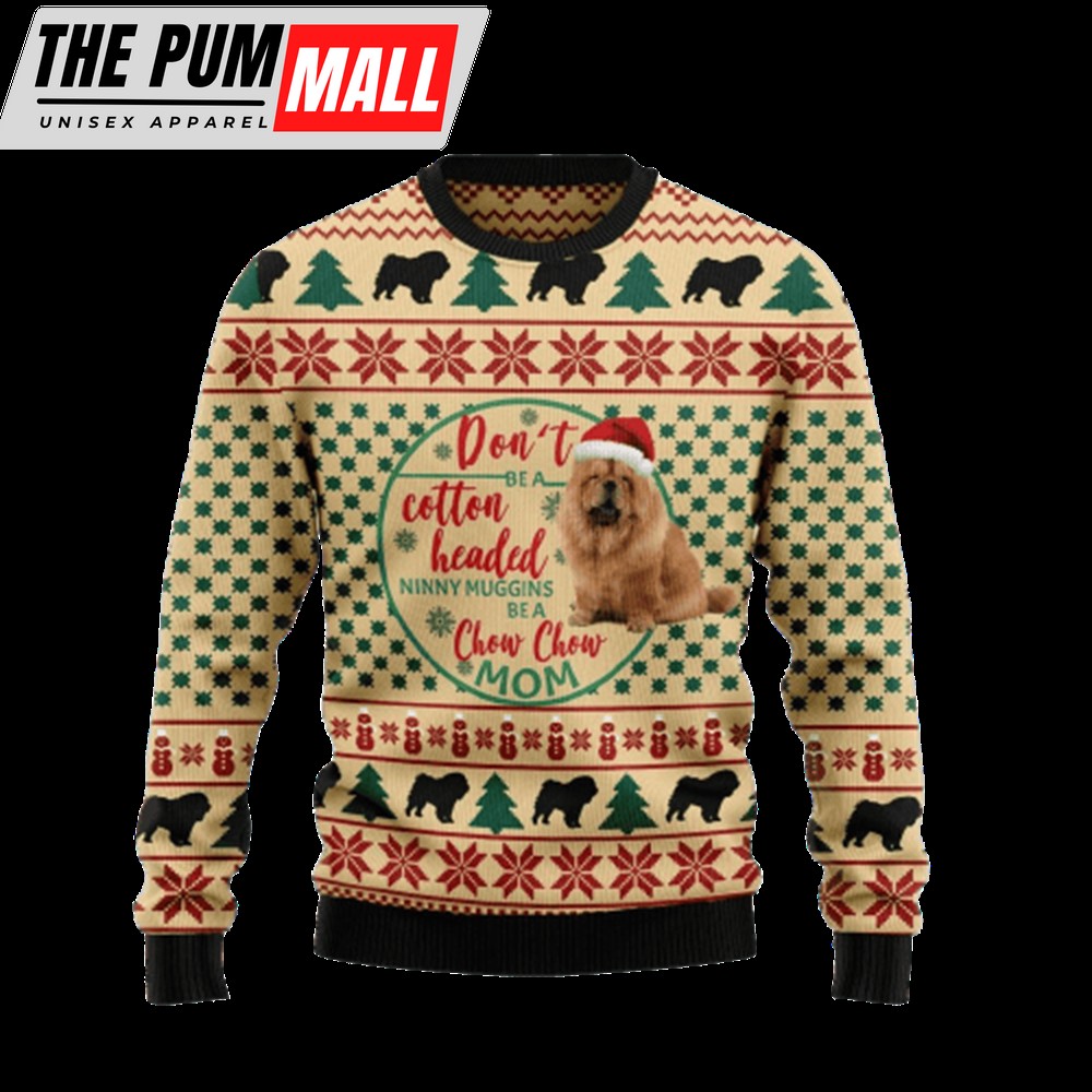 Chow Chow Mom Ugly Christmas Sweater, Gift For Christmas, Unisex Crewneck Sweater