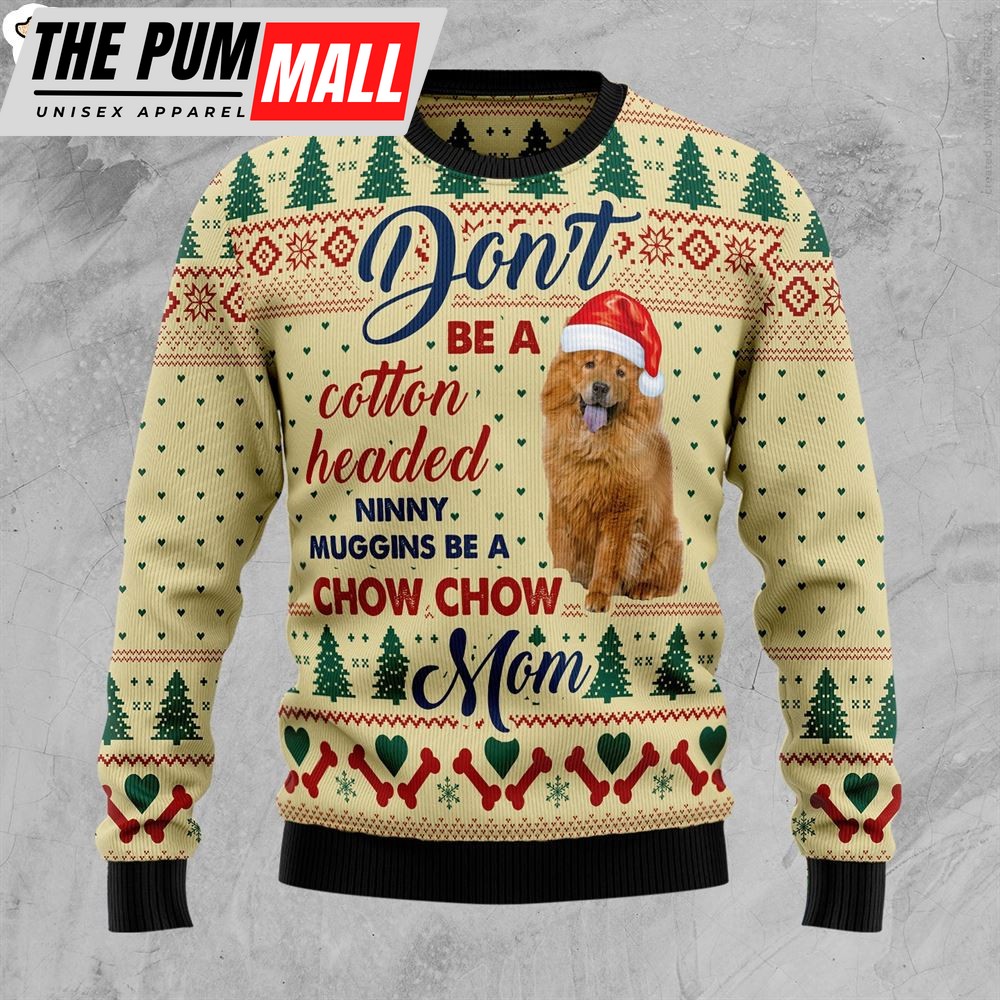 Chow Chow Mom Ugly Christmas Sweater – Xmas Gifts For Dog Lovers – Gift For Christmas