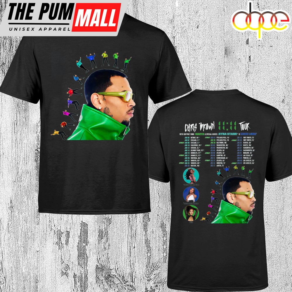 Chris Brown 11:11 Tour 2025 Unisex T-Shirt