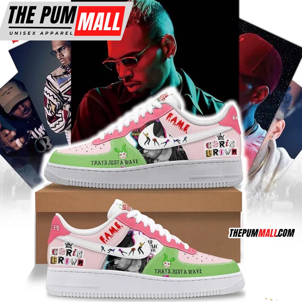 Chris Brown 1111 Tour Air Force 1 Sneaker Shoes