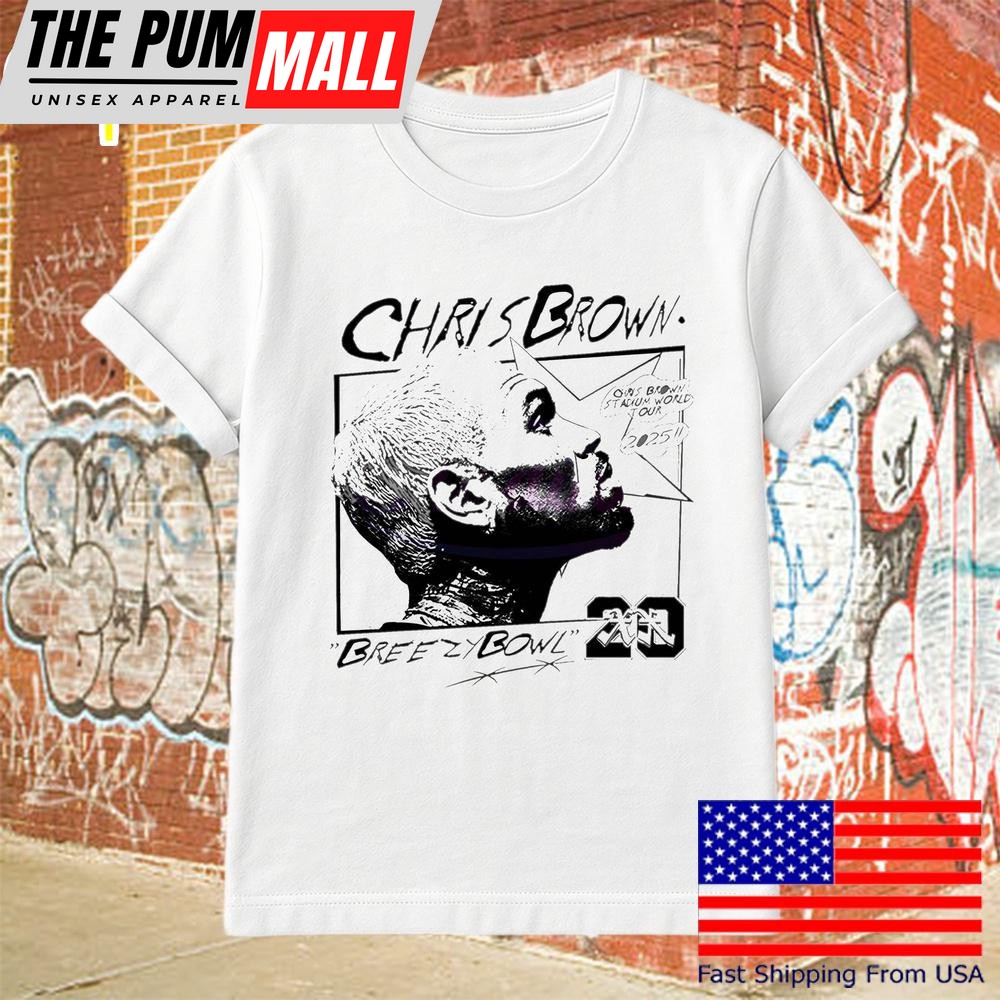 Chris Brown Breezy Bowl World Tour 2025 Comic T-Shirt