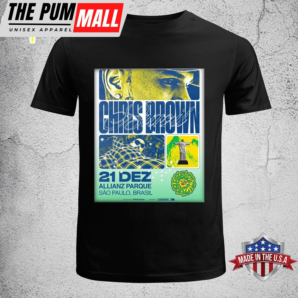 Chris Brown Breezy Sao Paolo, Brazil December 21st, 2024 Unisex T-Shirt
