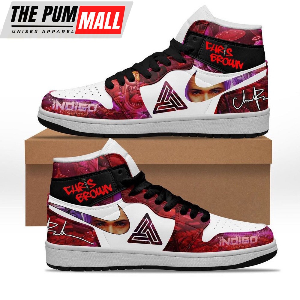 Chris Brown Indigo Air Jd 1 Hightop Shoes