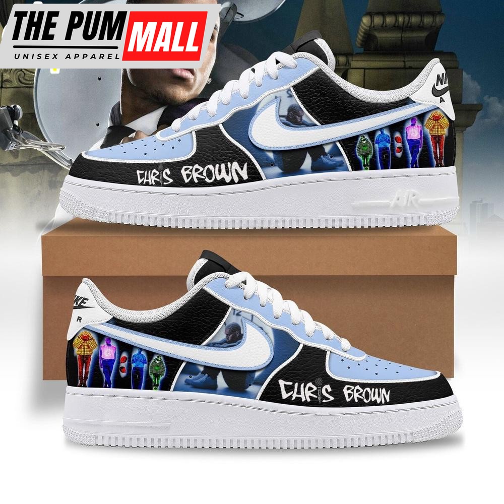 Chris Brown Music Air Force 1 Shoes For Fans