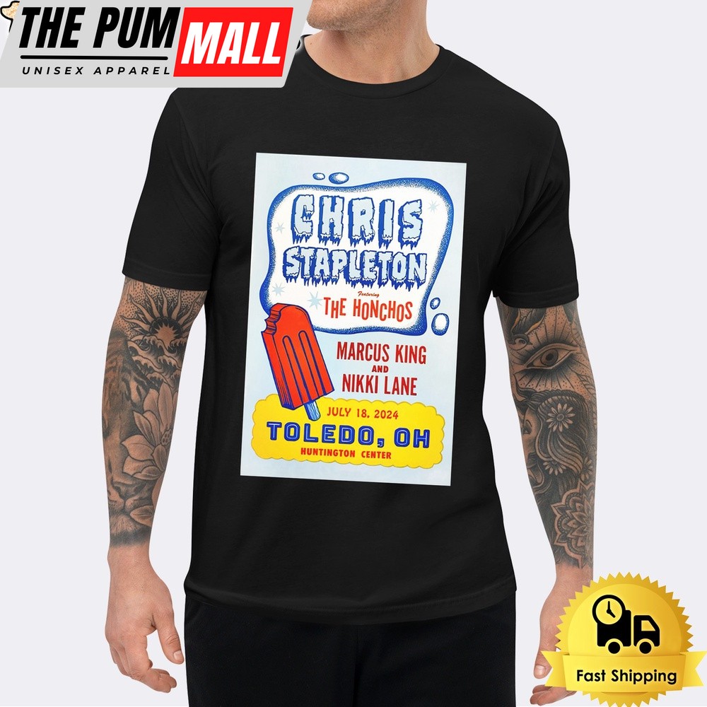 Chris Stapleton July 18 2024 Huntington Center in Toledo OH Unisex T-Shirt