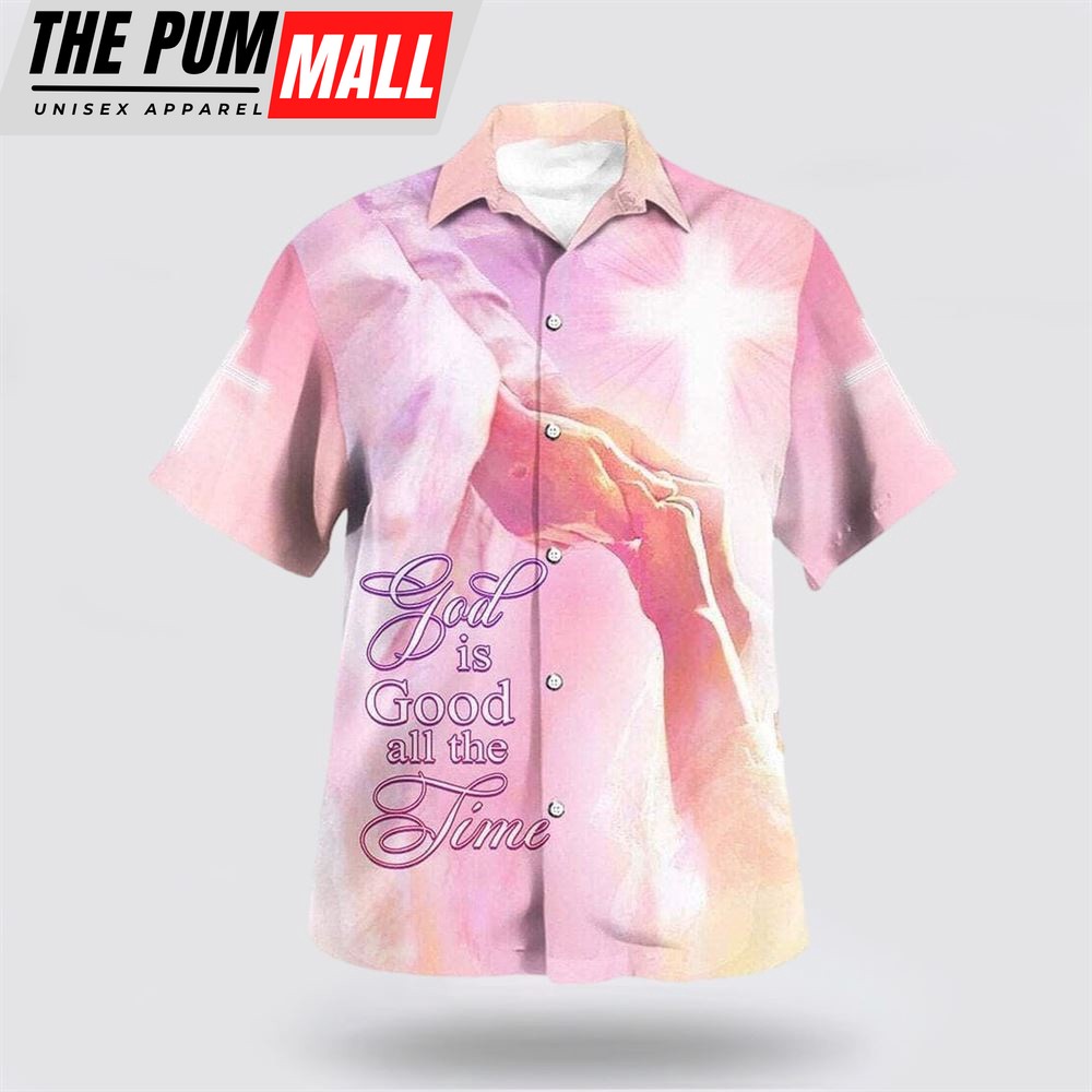 Christian Hawaiian Shirt, God Is Good All The Time Take My Hand God Hawaiian Shirt, Religion Hawaiian Shirt