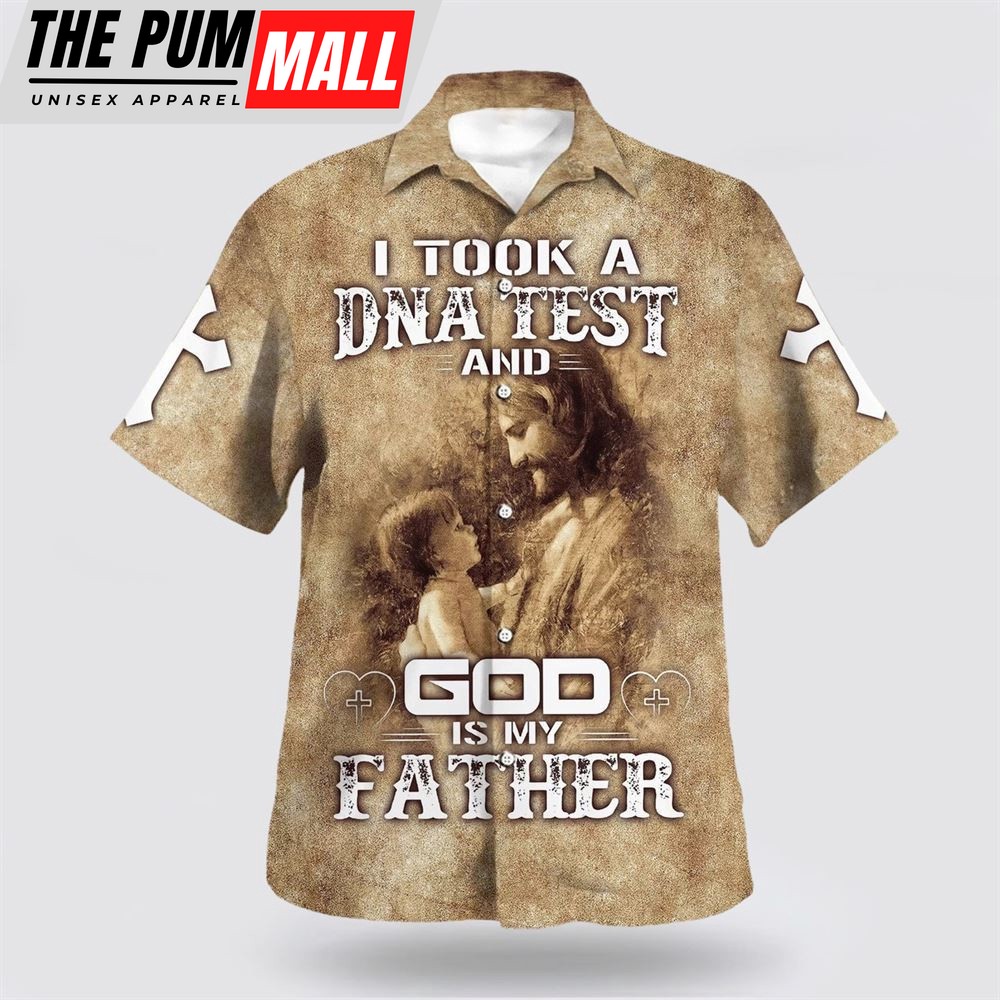 Christian Hawaiian Shirt, God Is My Father Jesus And Baby Hawaiian Shirt, Religion Hawaiian Shirt