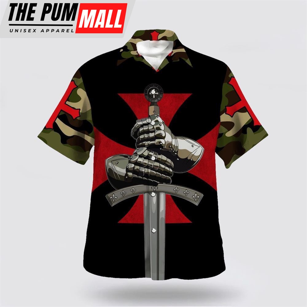 Christian Hawaiian Shirt, Hand Of A Warrior A Child Of God Hawaiian Shirt, Religion Hawaiian Shirt