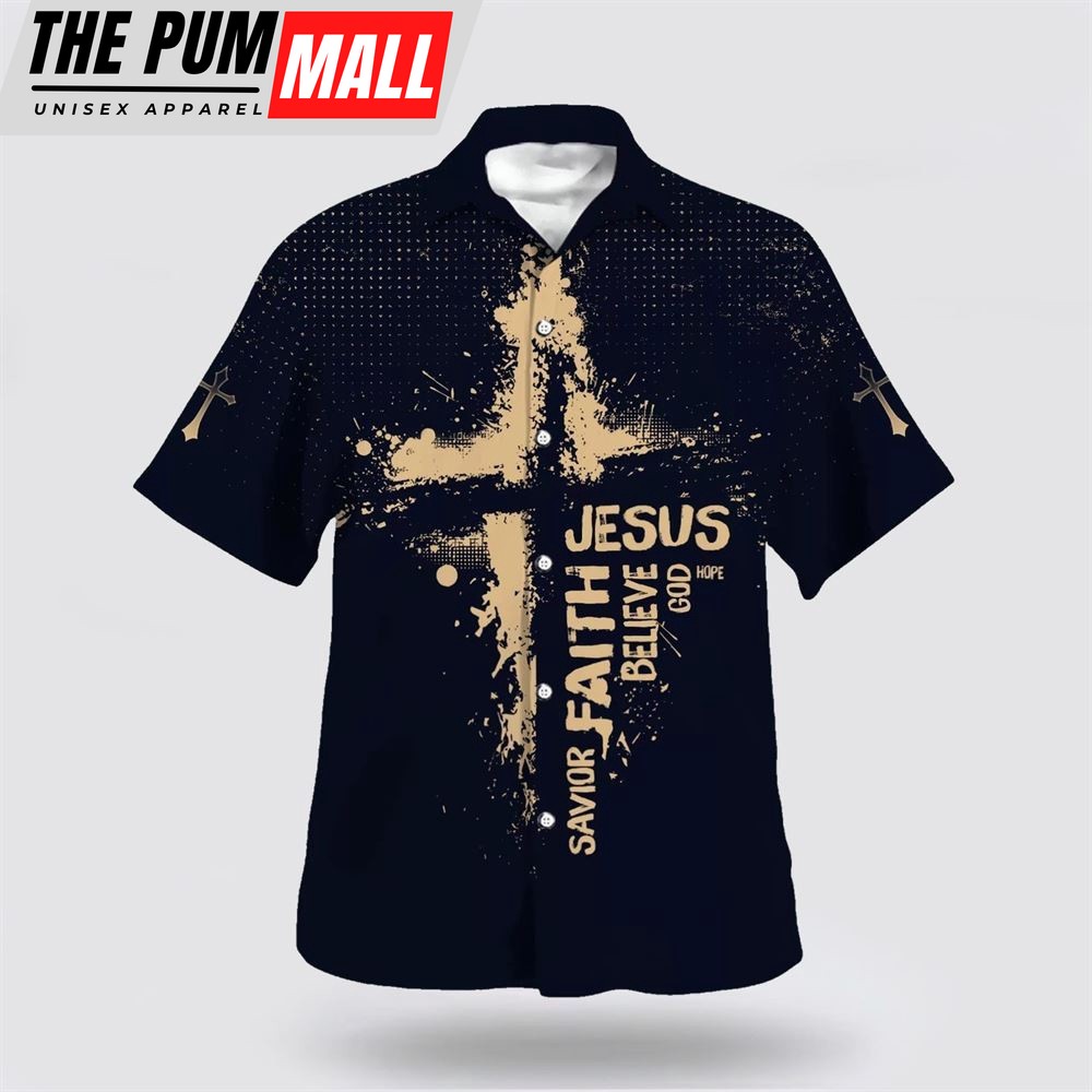 Christian Hawaiian Shirt, Jesus Faith Savior Believe God Hope Hawaiian Shirts, Christian Clothing Hawaii