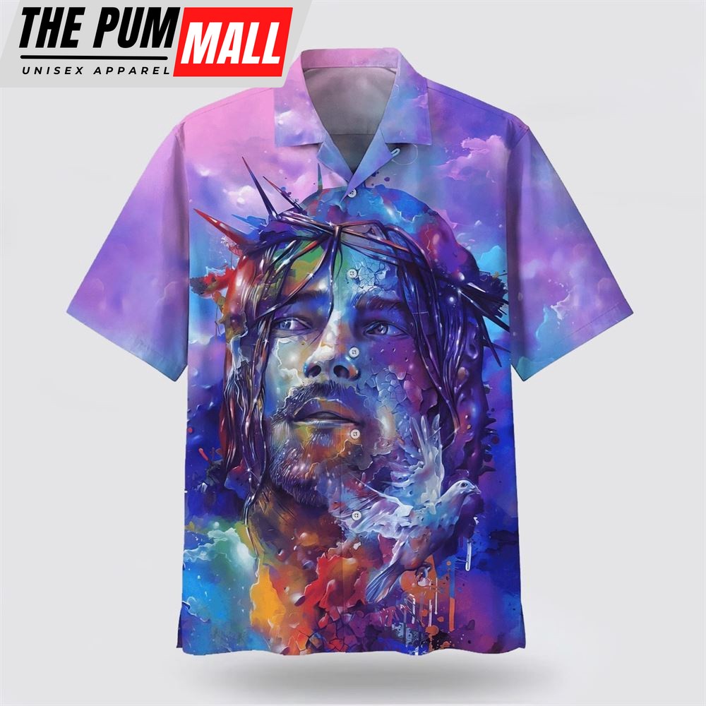 Christian Hawaiian Shirt, Jesus Hawaiian Shirts, Jesus Hawaiian Summer Shirts, Christian Clothing Hawaii