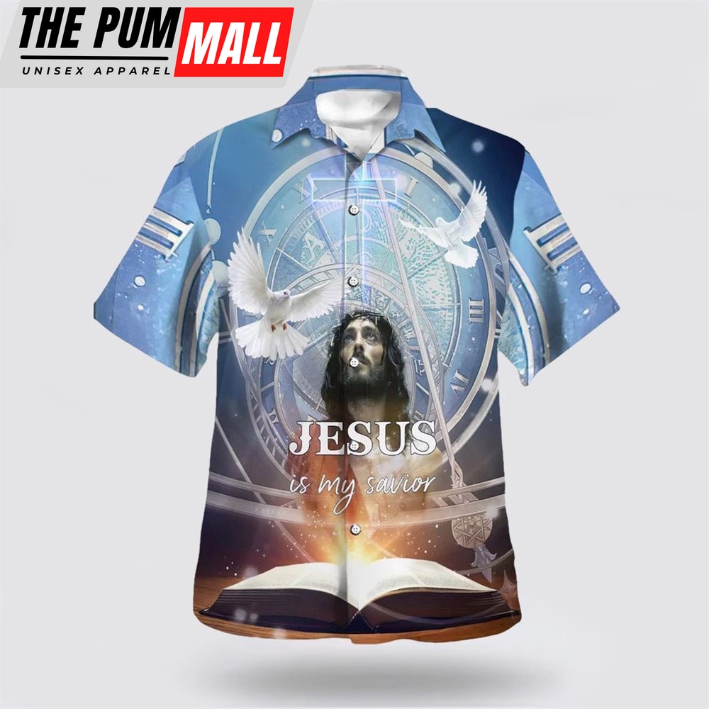 Christian Hawaiian Shirt, Jesus Is My Savior Dove Hawaiian Shirts, Christian Clothing Hawaii