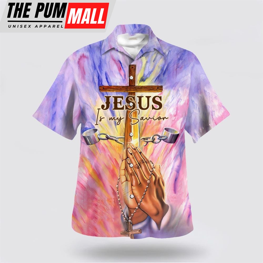 Christian Hawaiian Shirt, Jesus Is My Savior Pray Hawaiian Shirt, Christian Clothing Hawaii
