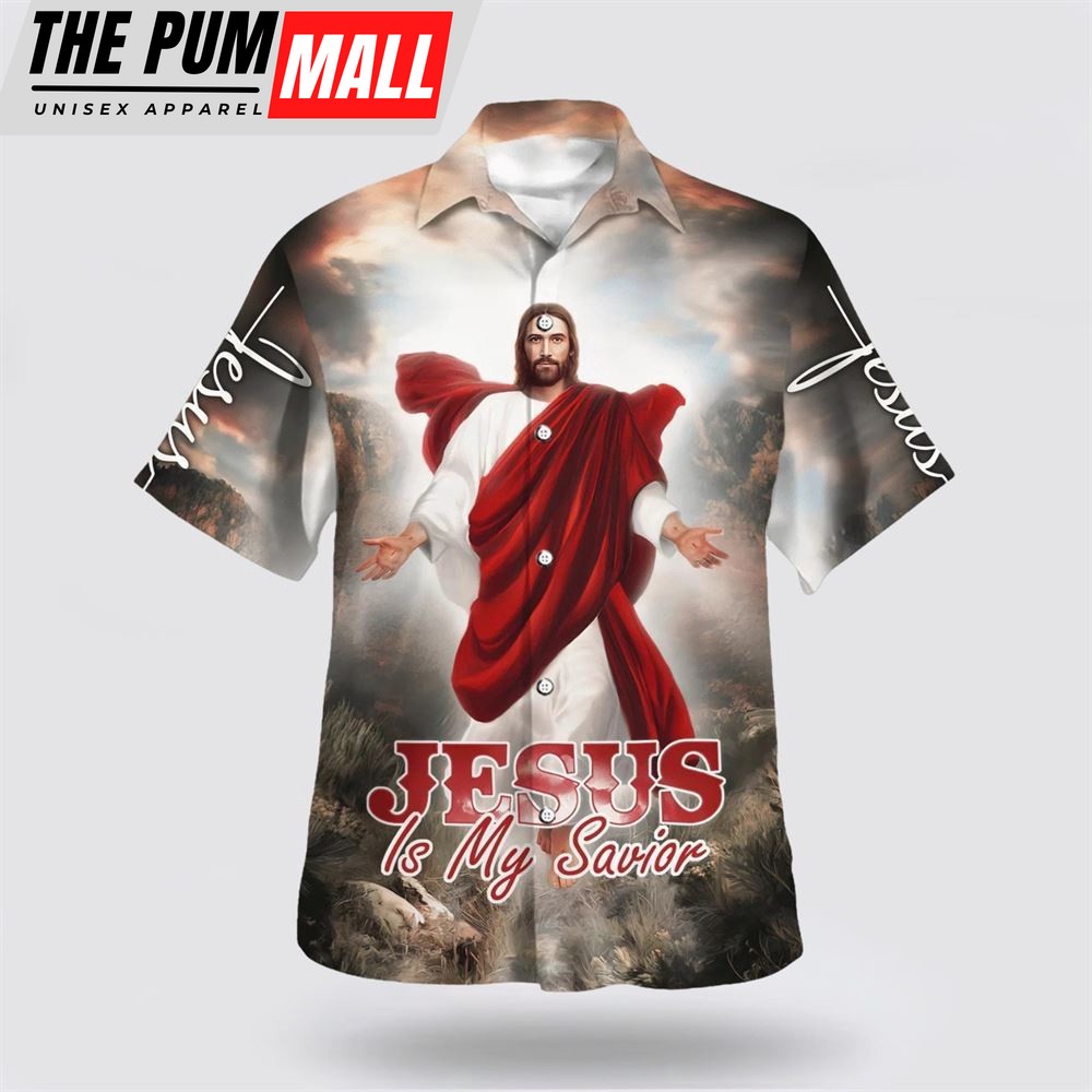 Christian Hawaiian Shirt, Jesus Is My Savior Put Out His Hand Hawaiian Shirt, Christian Clothing Hawaii