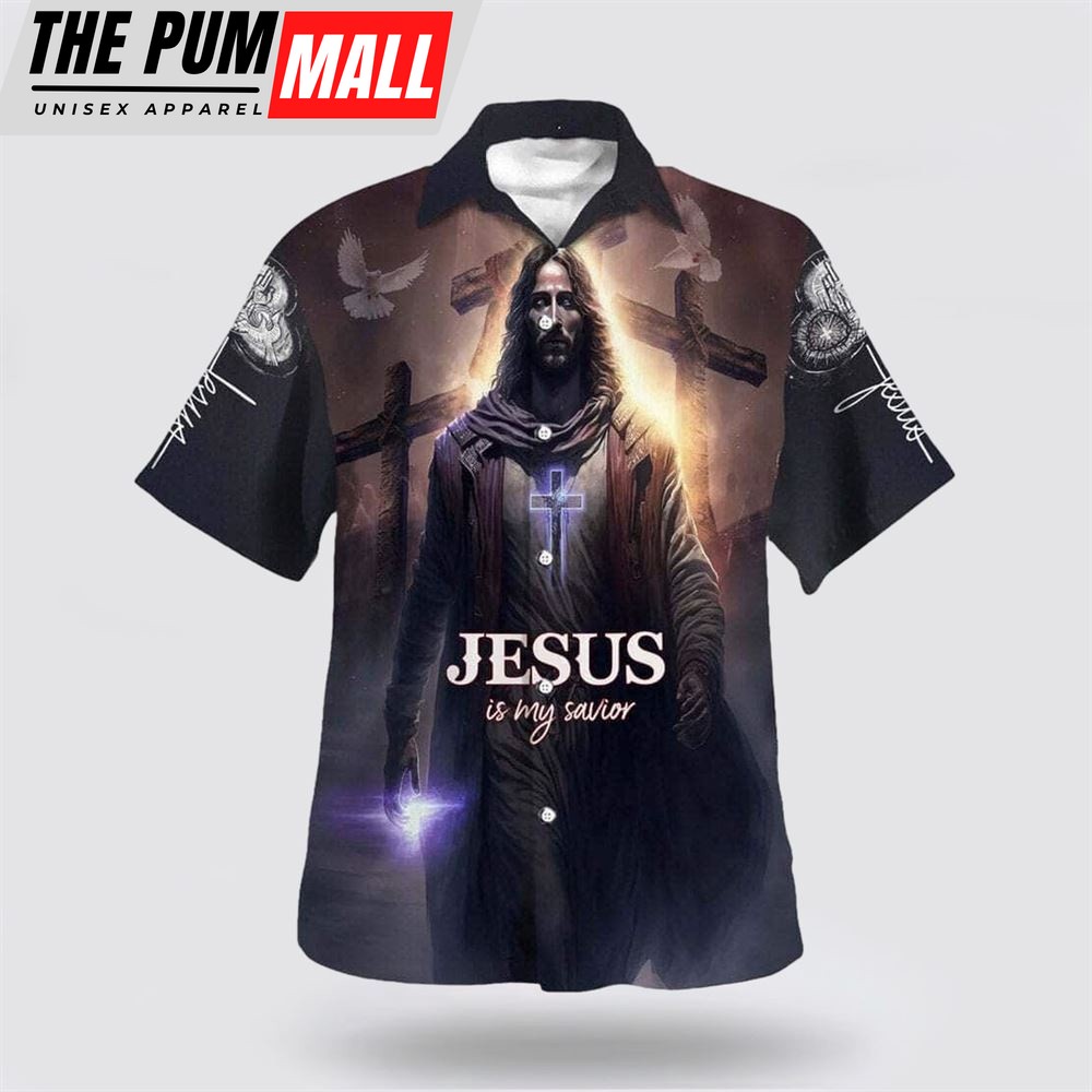Christian Hawaiian Shirt, Jesus Is My Savior The Resurrection Of Jesus Christ Christian, Christian Clothing Hawaii