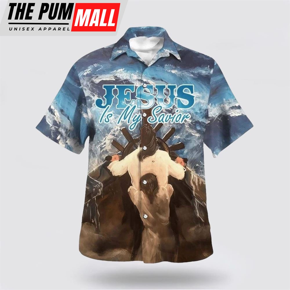 Christian Hawaiian Shirt, Jesus Is My Savior Unique For Friend Christian, Christian Clothing Hawaii