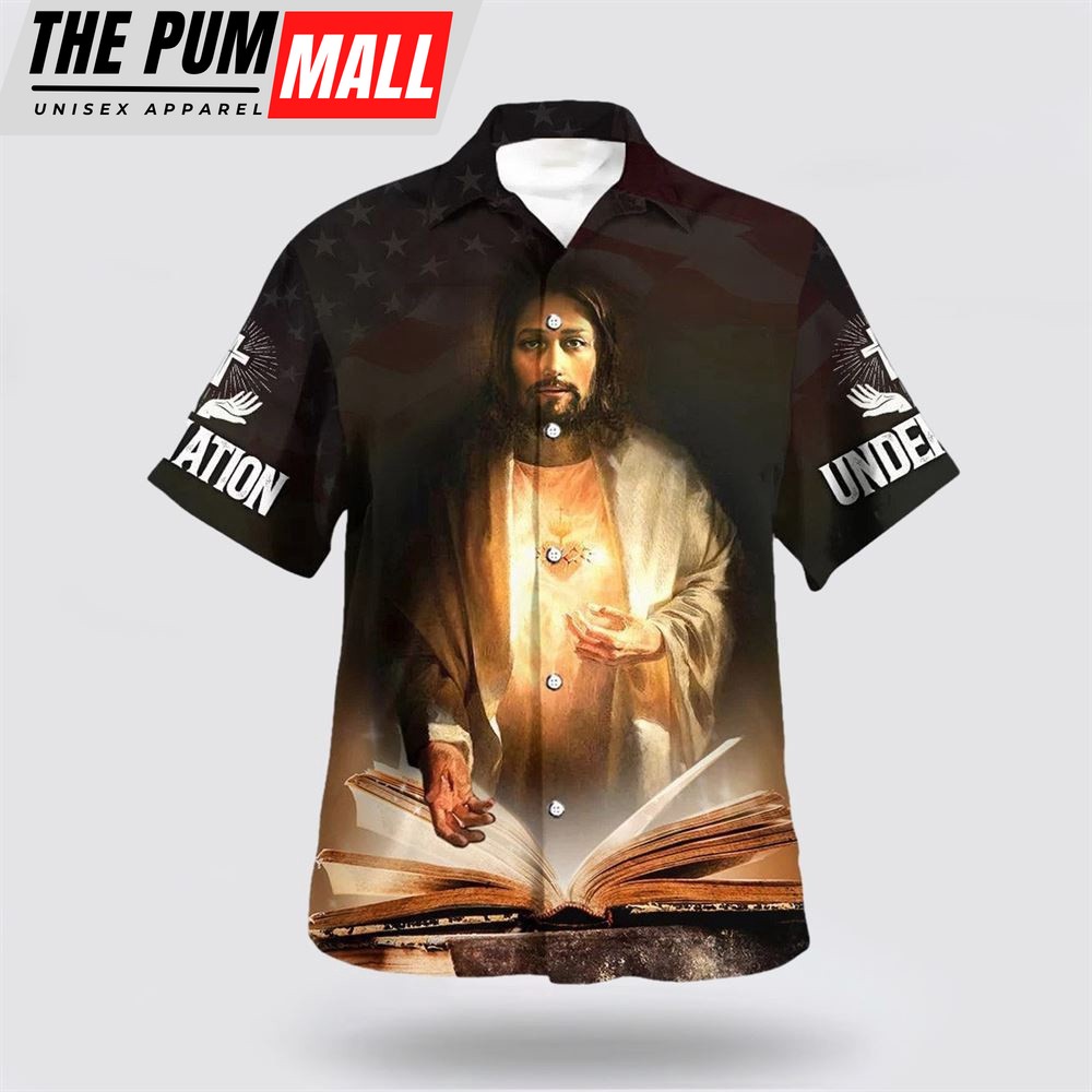 Christian Hawaiian Shirt, Jesus One Nation Under God Hawaiian Shirt, Christian Clothing Hawaii