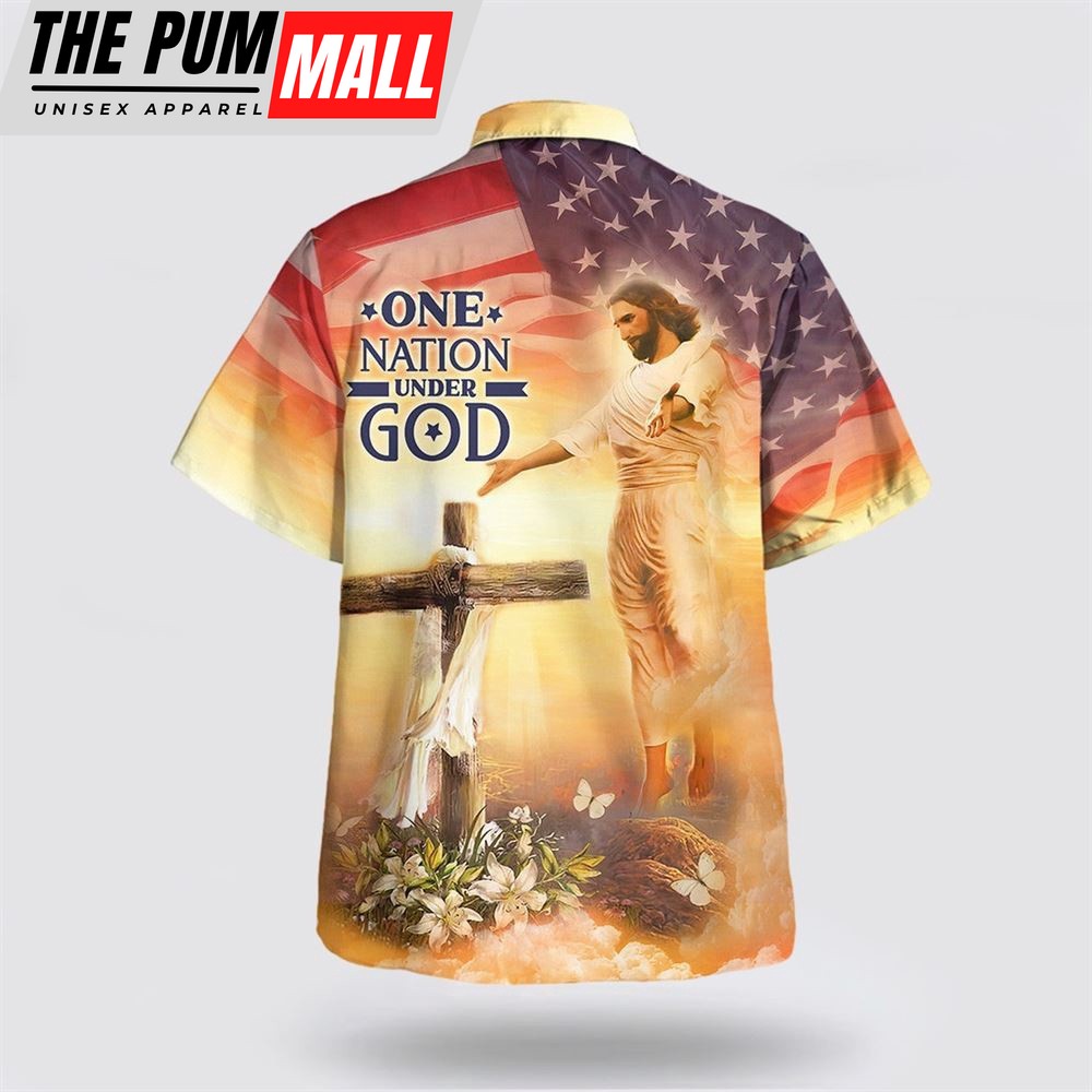 christian-hawaiian-shirt-jesus-open-arms-easter-cross-one-nation-under-god-hawa-w4eh69yy Christian Hawaiian Shirt, Jesus Open Arms Easter Cross One Nation Under God Hawaiian Shirts, Christian Clothing Hawaii