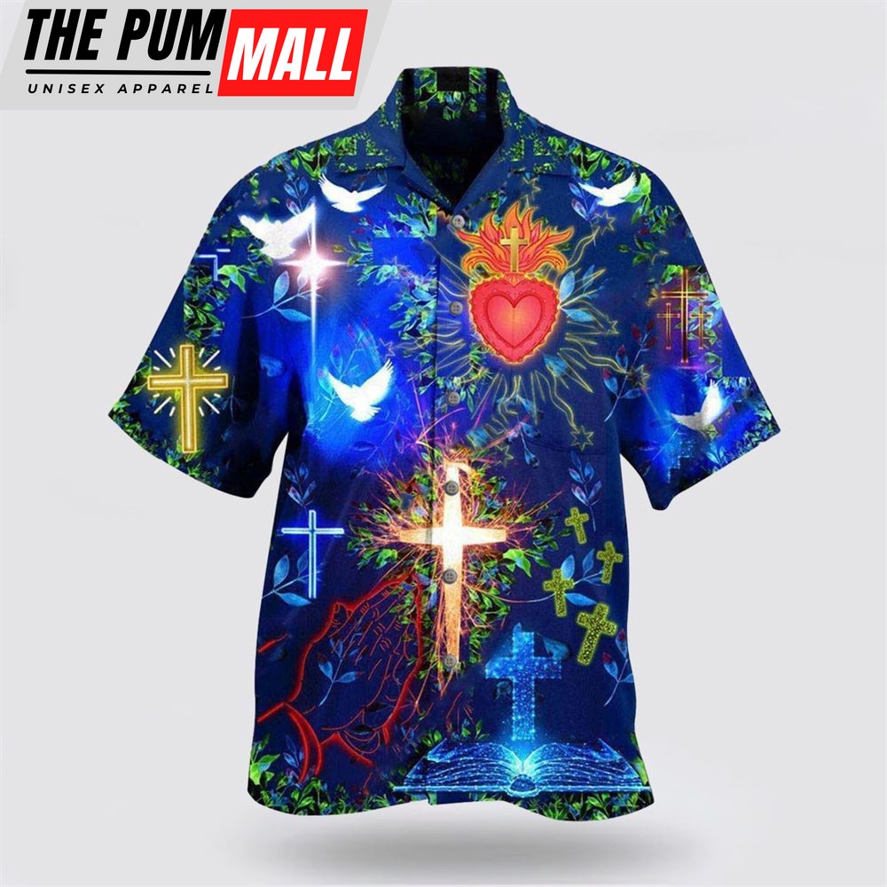 Christian Hawaiian Shirt, Jesus Put God First And Youll Be Last In Blue Hawaiian Shirts, Christian Clothing Hawaii