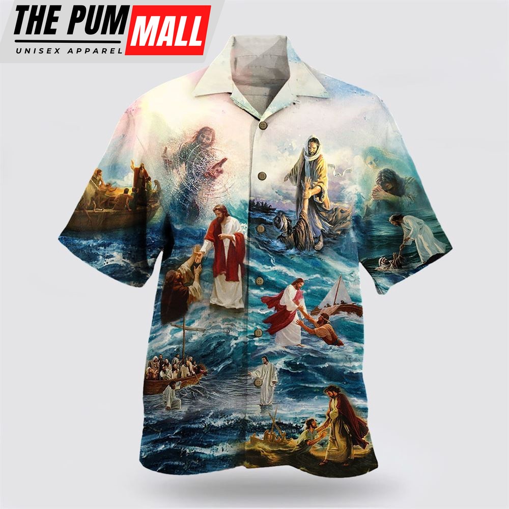 Christian Hawaiian Shirt, Jesus Saved My Life 1 Hawaiian Shirts, Christian Clothing Hawaii