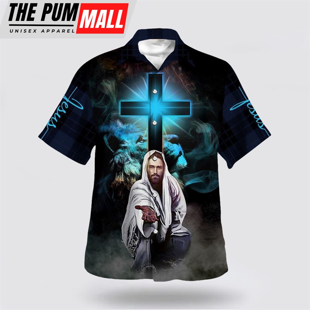 Christian Hawaiian Shirt, The Cross Jesus Way Market Miracle Worked Hawaiian Shirt, Christian Clothing Hawaii