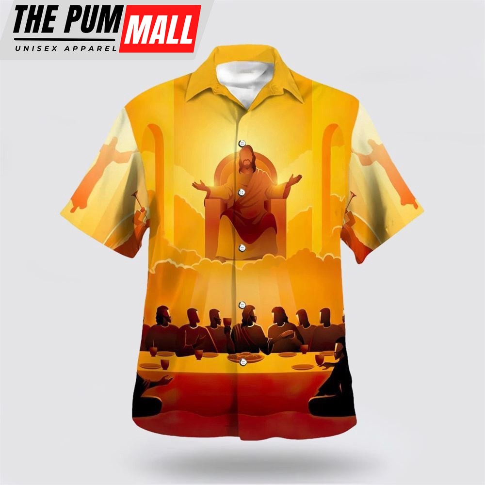 Christian Hawaiian Shirt, The Last Supper Hawaiian Shirt, Christian Clothing Hawaii